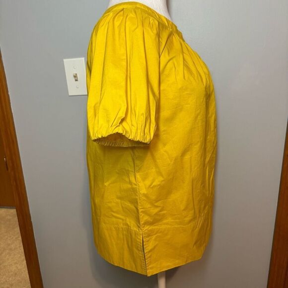 Ann Taylor saffron yellow one‎ shoulder top NEW size XS - Picture 5 of 10